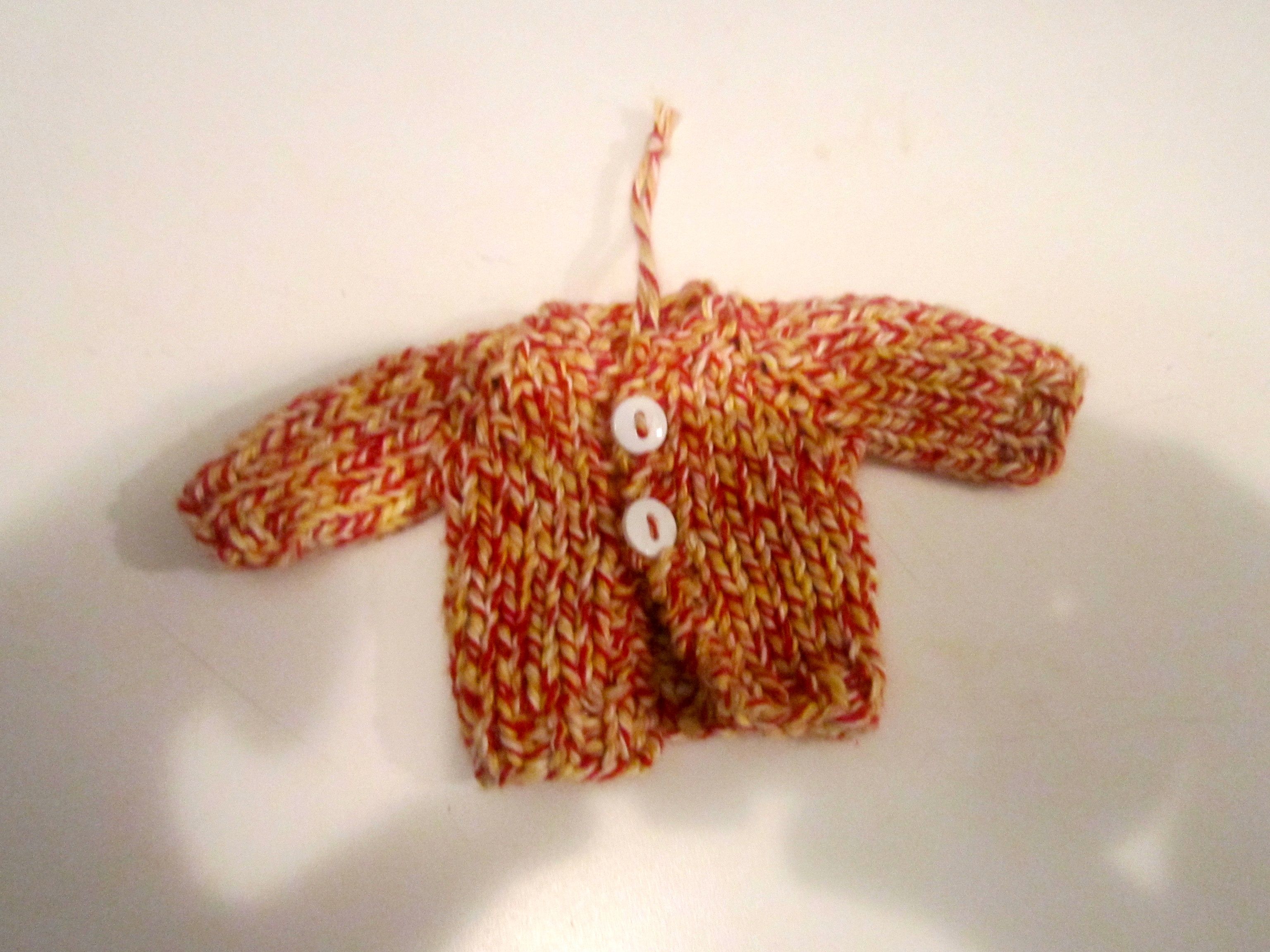 Tiny Top-Down Sweater Ornaments! Knitting Daddy