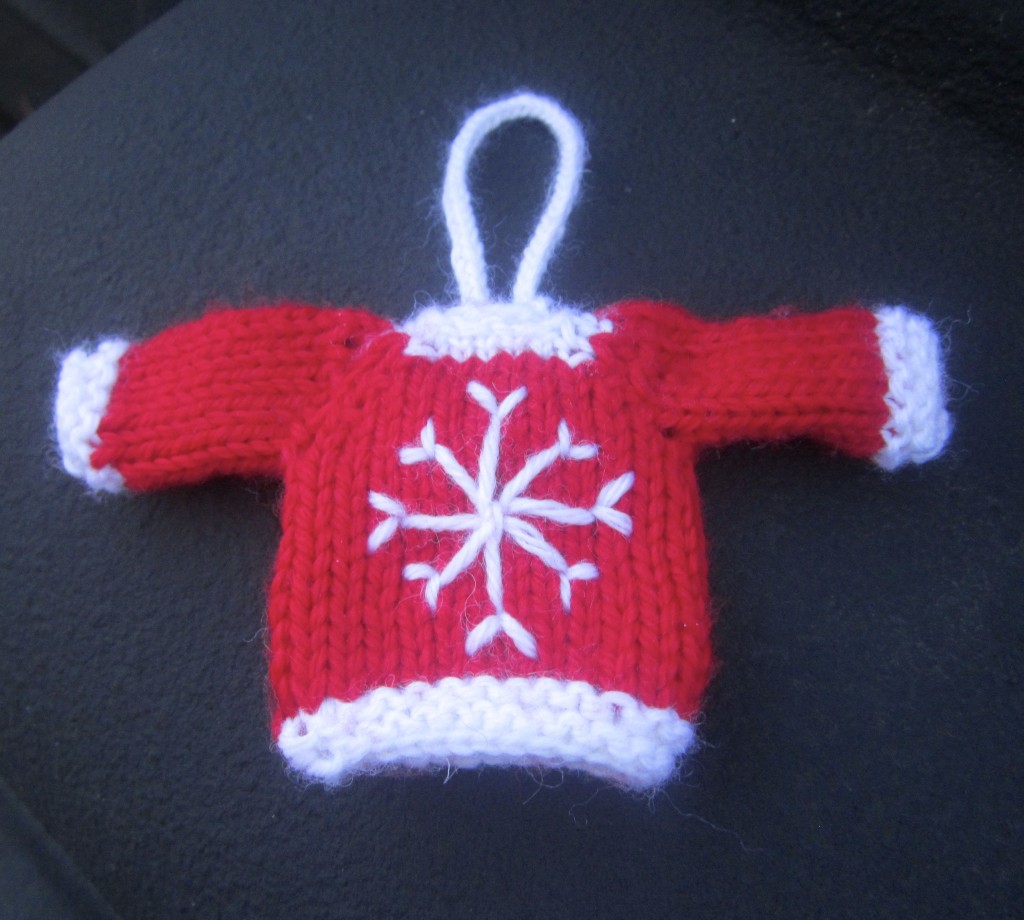 Red And White Tiny Sweater
